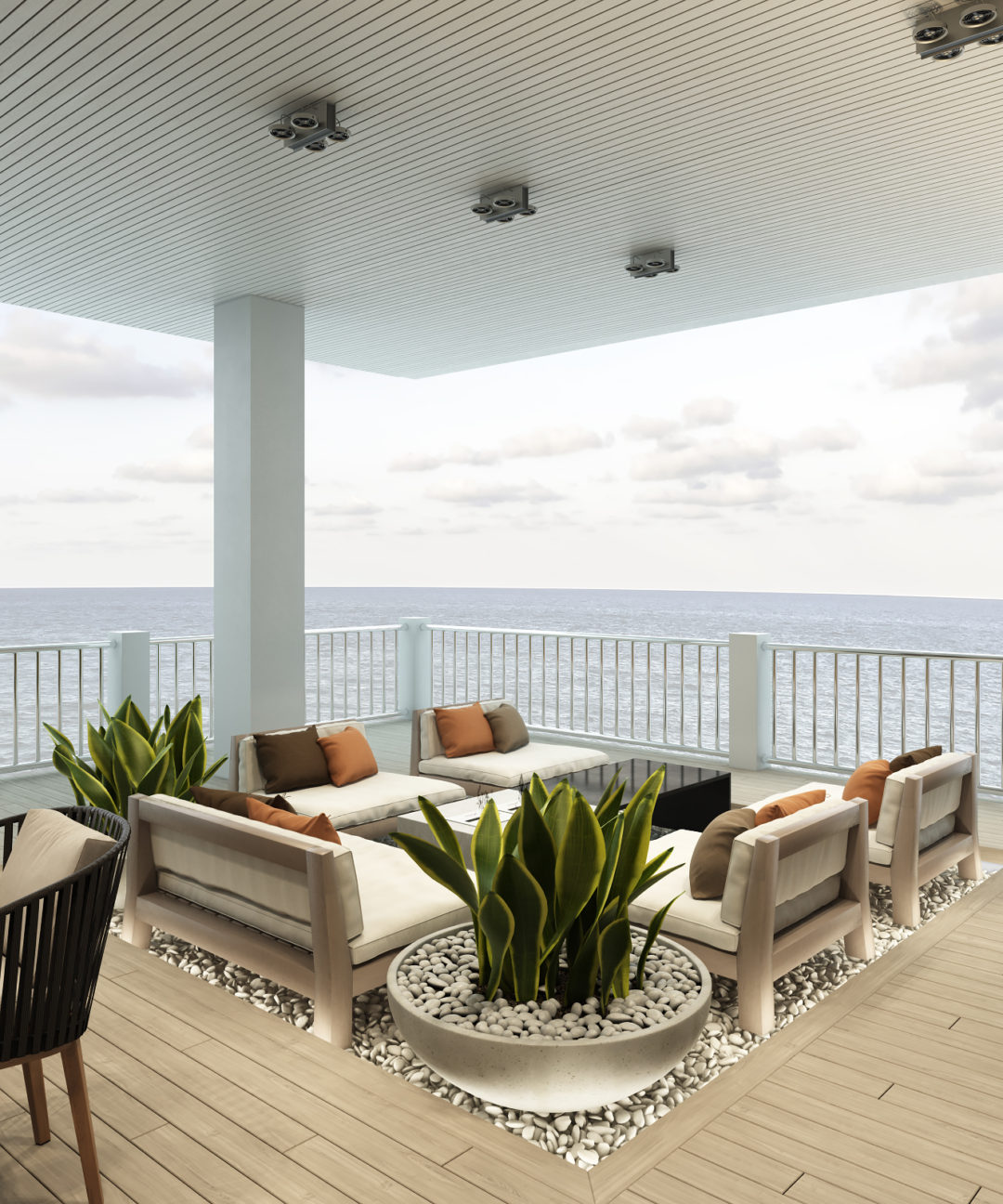 [Project] Diseño de salón y terraza frente al mar – Virlova Style